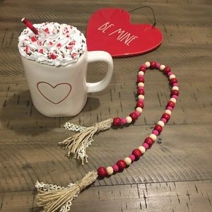 Valentine’s Farmhouse bead garland